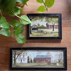 Framed Country Landscape Art Set